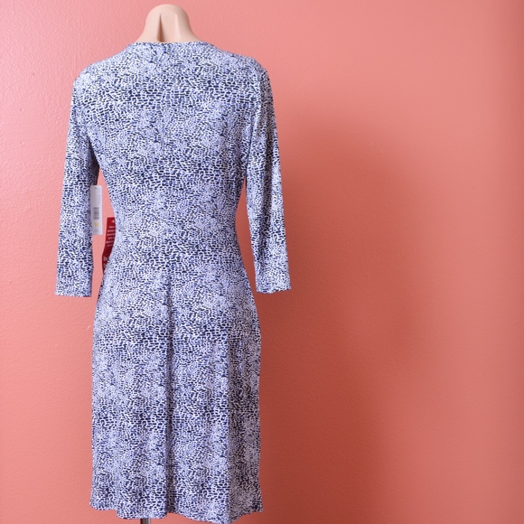 Laundry by Design Print Wrap Dress - Picture 2 of 6